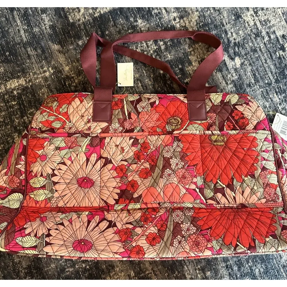 Vera Bradley Keep Charged Triple Travel Bag Bohemian Blooms 21700-675648 NEW